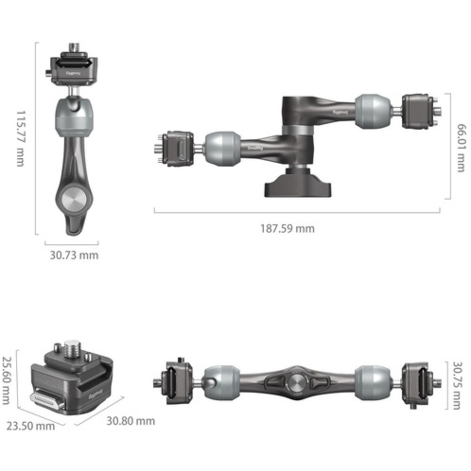  SmallRig HawkLock H21 QR 7" Rosette Magic Arm 4490