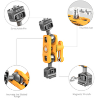 SmallRig Magic Arm mit 2 Kugelköpfen 5522 BumbleBee Edition