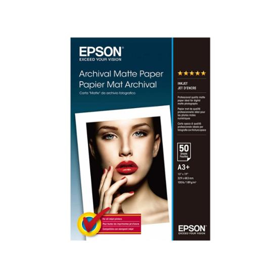 Epson Archival Matte Paper A3+, 50 Blatt, 189g/qm