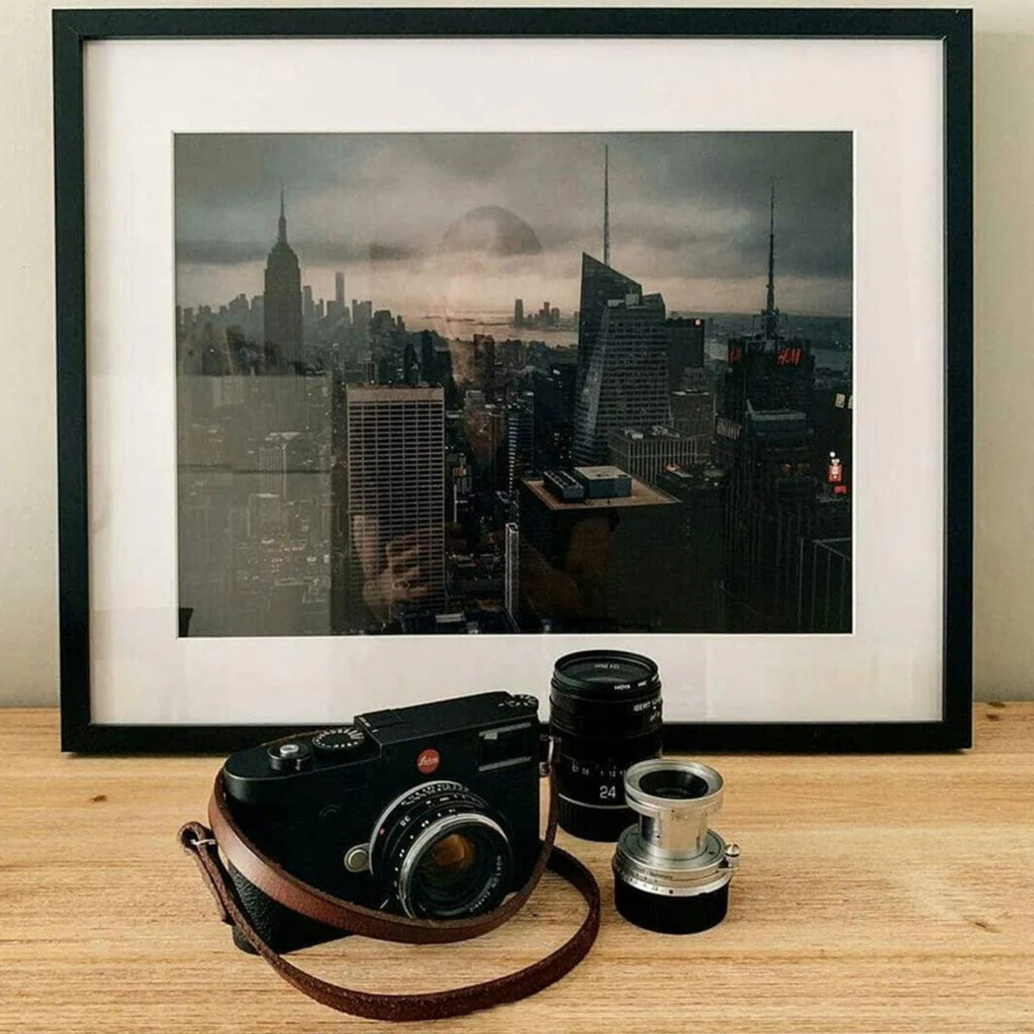 Bronkey Kameragurt Berlin #102 Leder 95cm braun