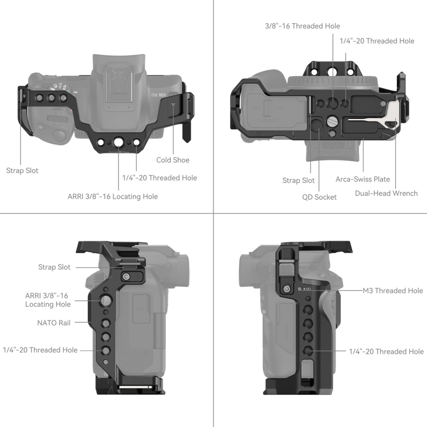 SmallRig Cage 4214 für Canon EOS R50