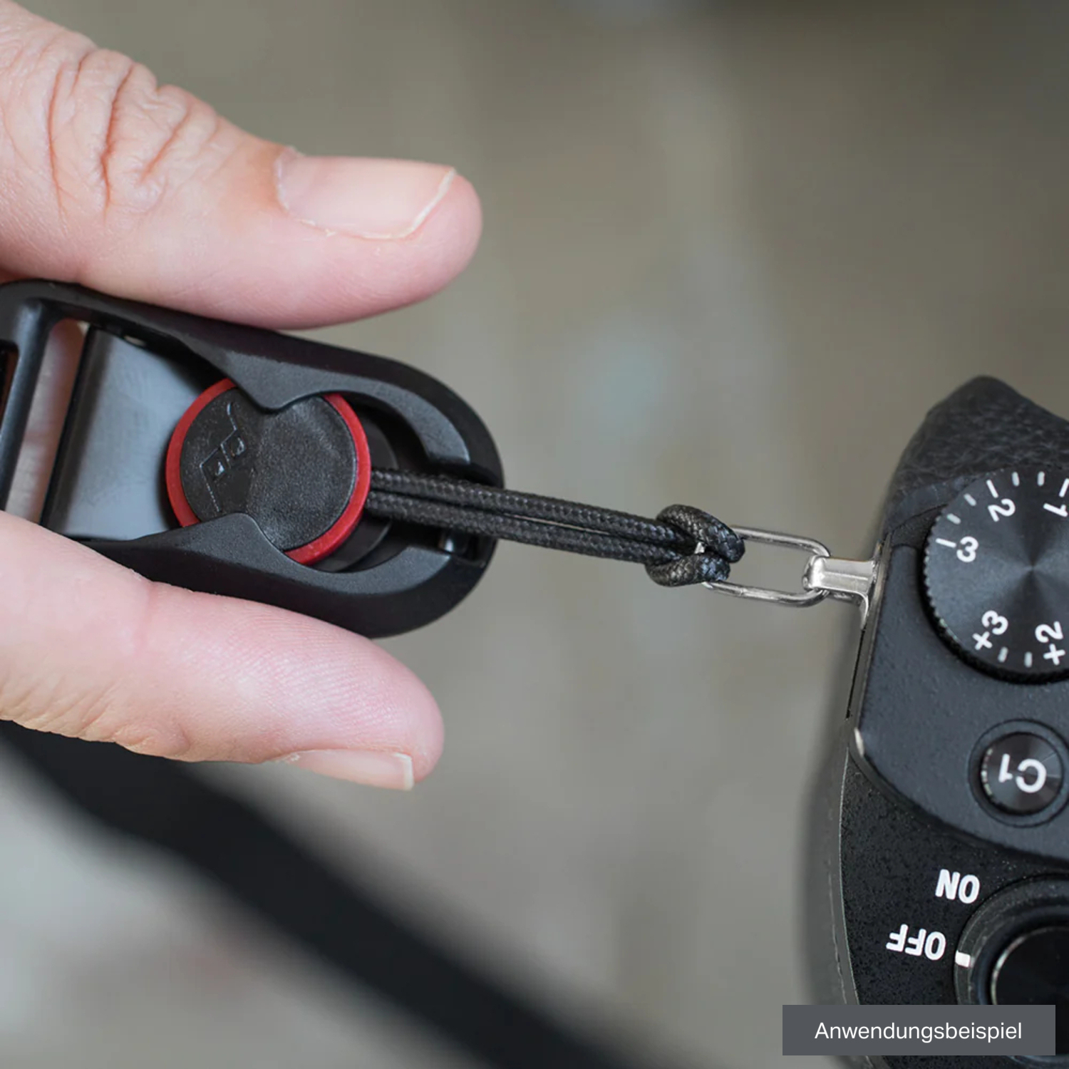 Peak Design Halteschlaufen Anchor 4er Pack rot/schwarz