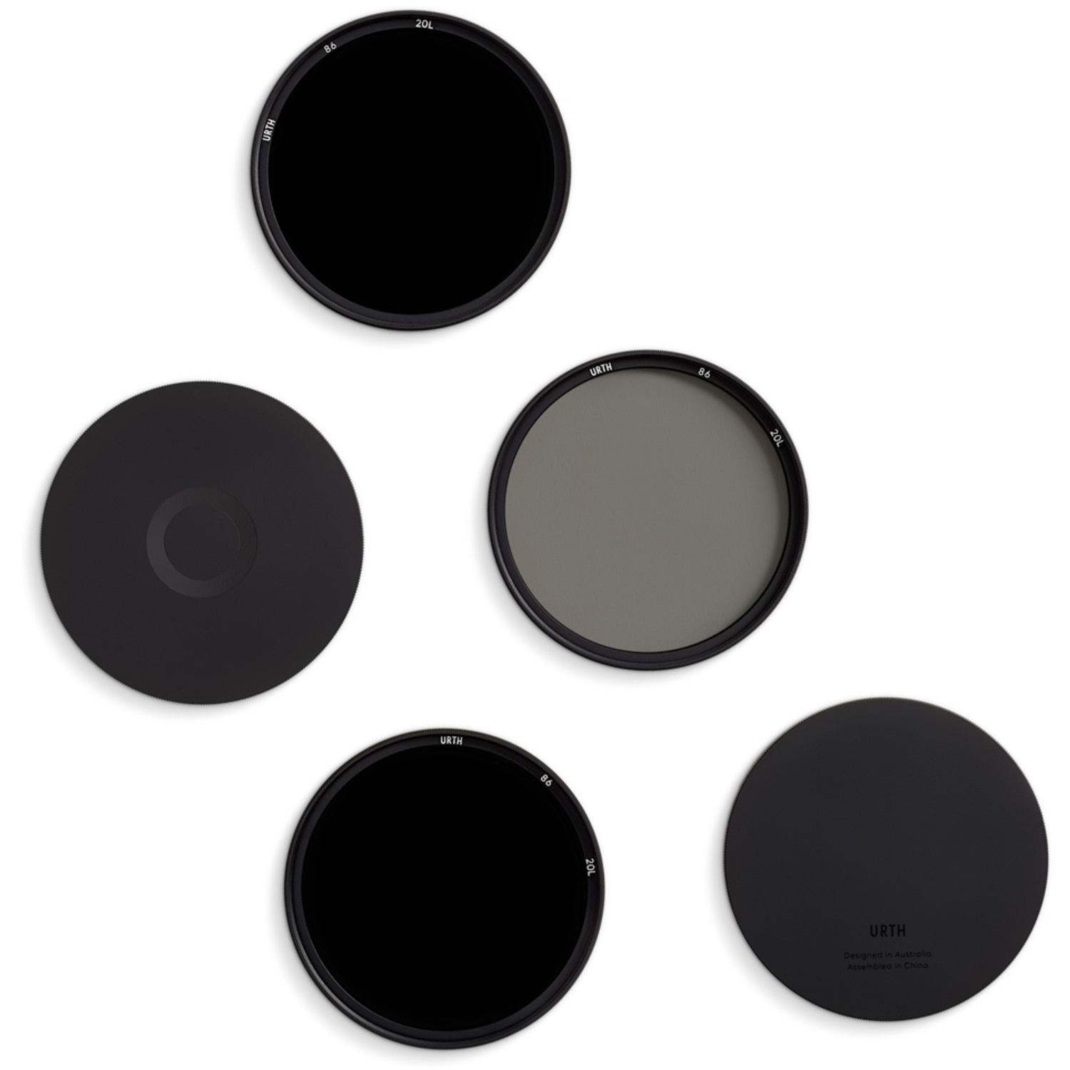 Urth ND8, ND64, ND1000 Objektivfilter Kit (Plus+) 86mm