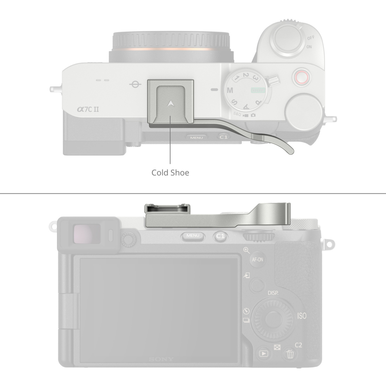 SmallRig Daumengriff 4818 silber für Sony Alpha 7C II, Alpha 7C R und Alpha 7C 