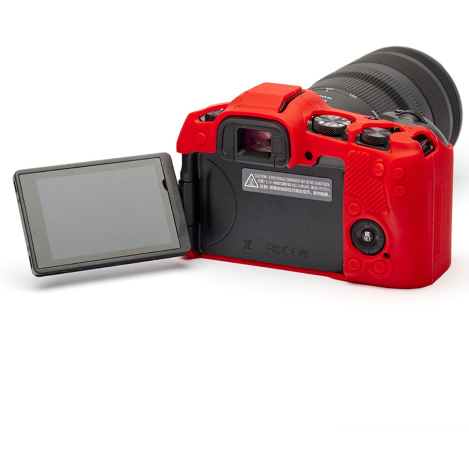 easyCover Silikon-Schutzhülle für Canon R8 Rot