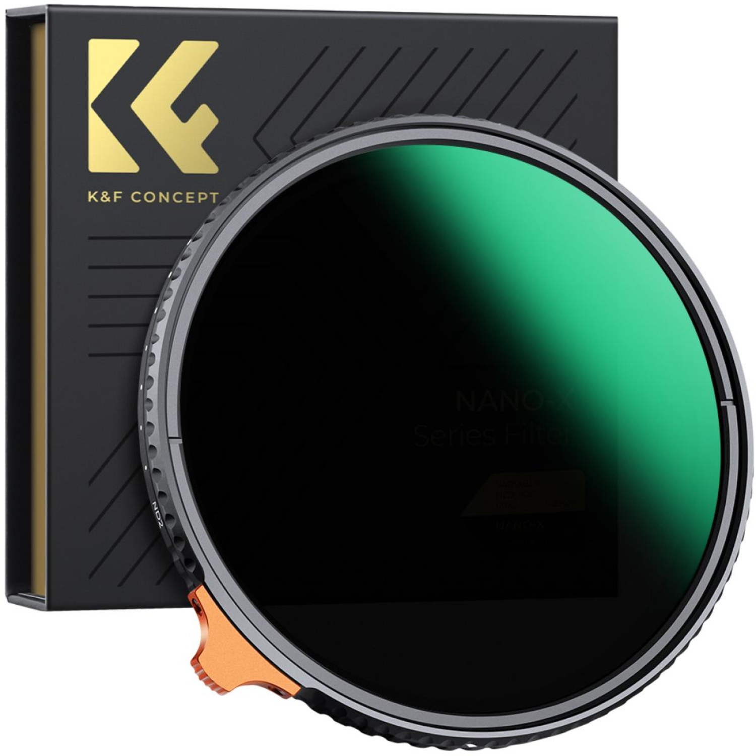 K&F Concept 82mm ND2-ND400 (9 Stopps) Variabler ND Filter mit Hebel