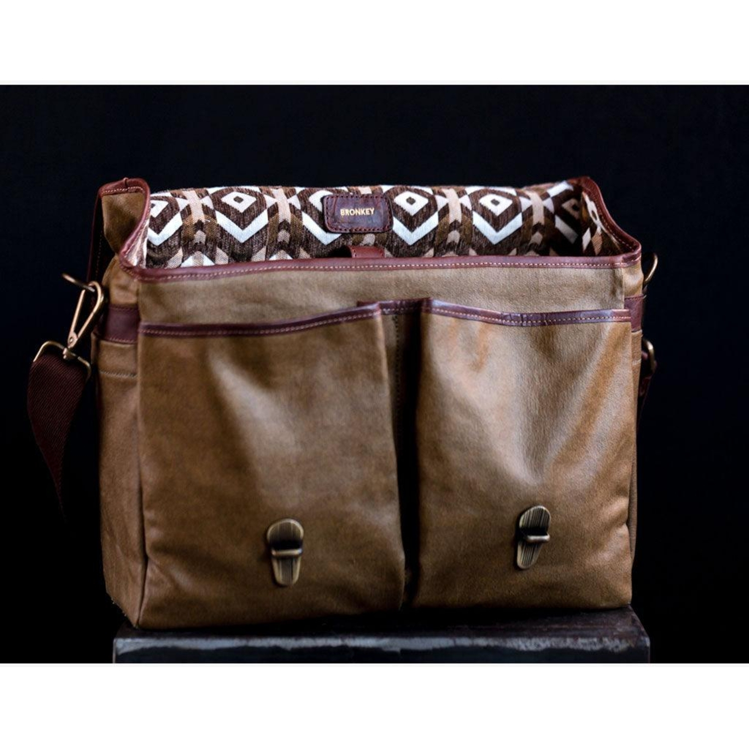 Bronkey Roma Camera Bag Waxed Wanvas Olive Green Limited Edition