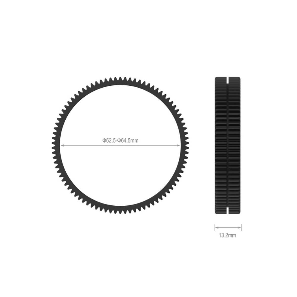 SmallRig Φ62.5-Φ64.5 Nahtloser Fokussierring  3291