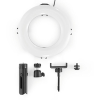 Hama LED-Ringleuchte SpotLight Steady 120 II mit Mini-Stativ und Halterung