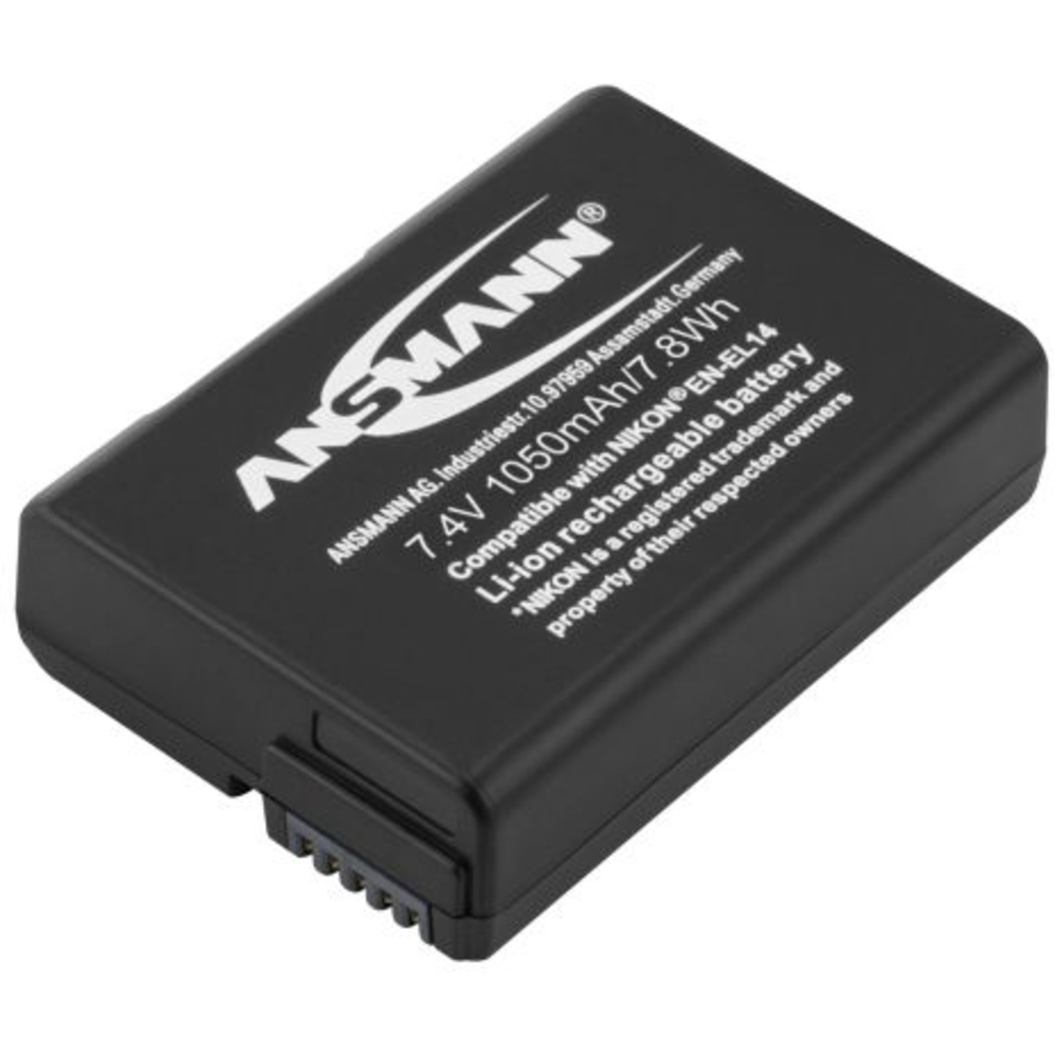 Ansmann Akku A-Nik EN EL 14 für Nikon COOLPIX P7000, P7100, D3100, D3200 und D5100