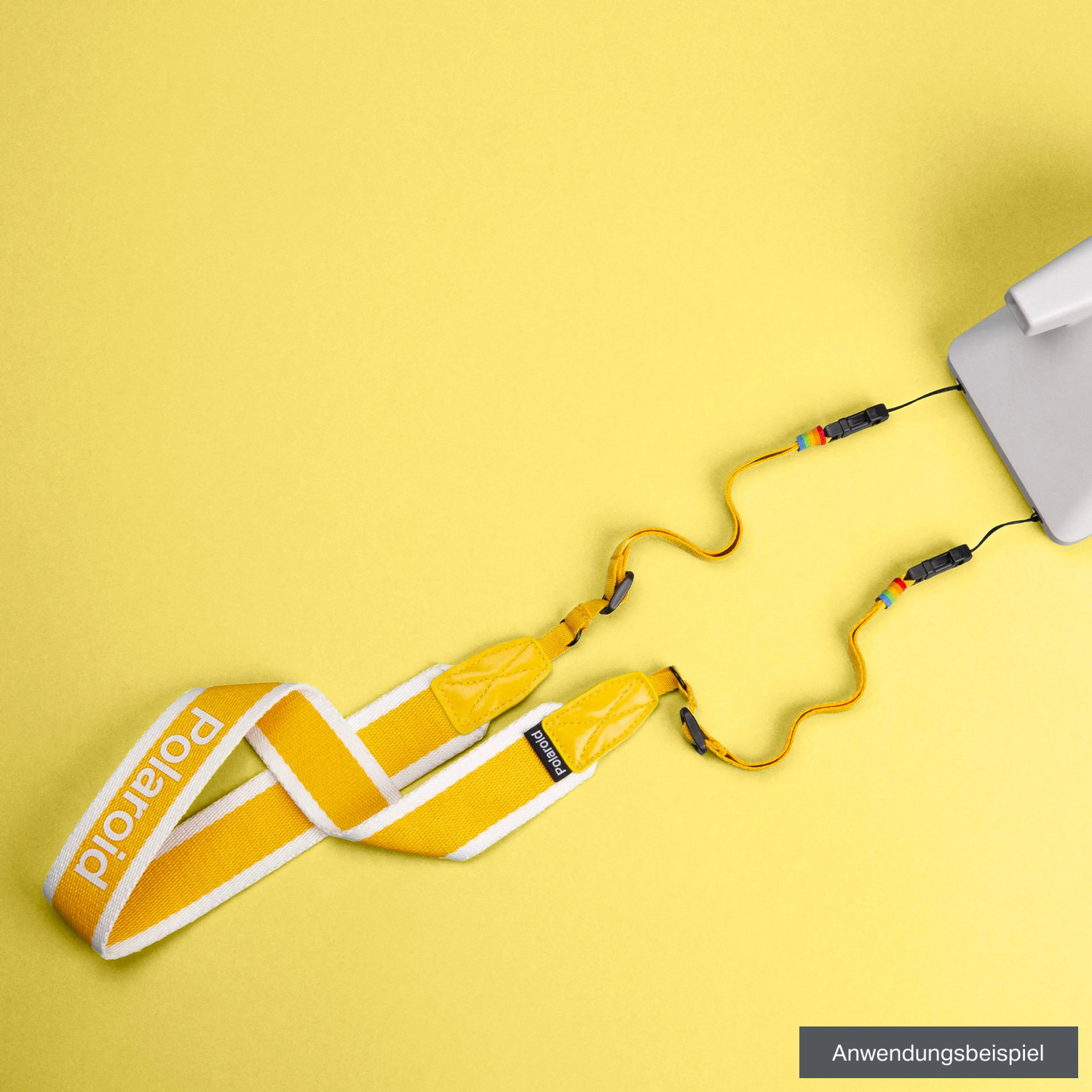 Polaroid Kameragurt Flat Yellow Stripe