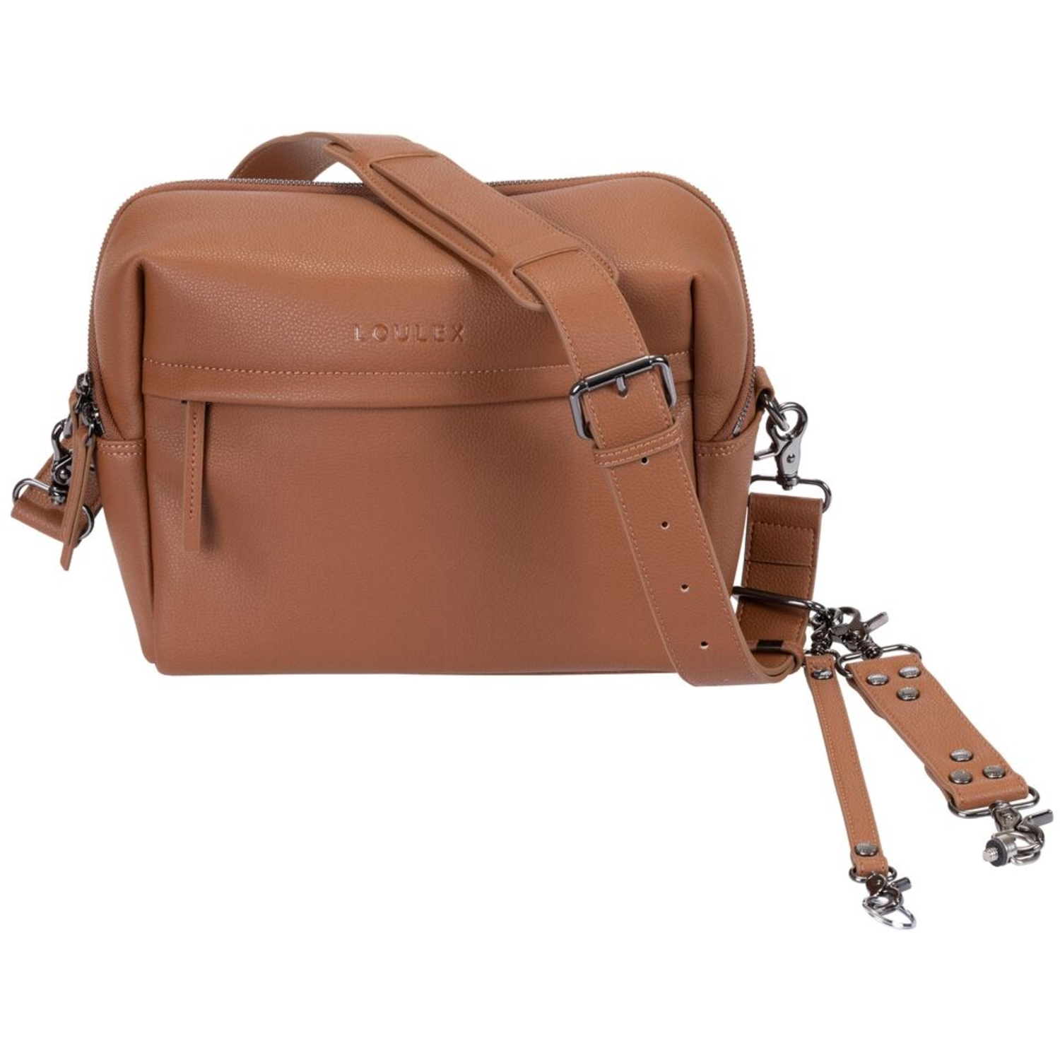 LOULEX Umhängetasche Organizer-Bag 10,1L braun