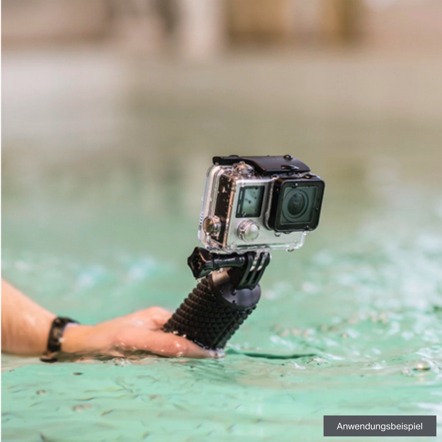 Hama Schwimmgriff 2in1 schwarz für GoPros und Unterwasserkameras