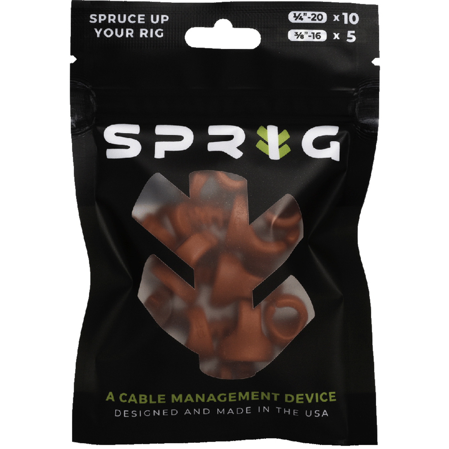 Sprig Vorteilspack Kabel-Management Rot, 10x1/4"20 + 5x3/8"16