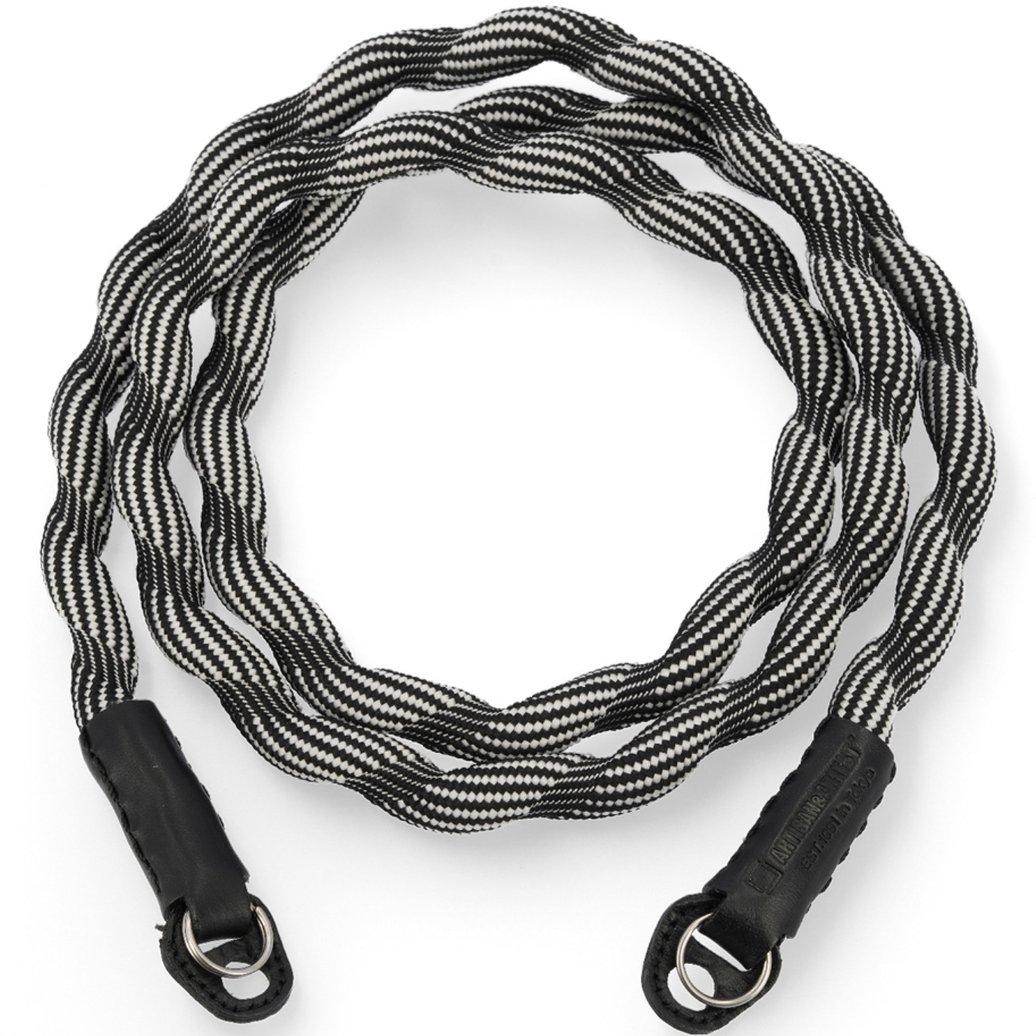 Artisan&Artist Kameragurt ACAM-708 Spiral-Cord Langversion schwarz-weiß