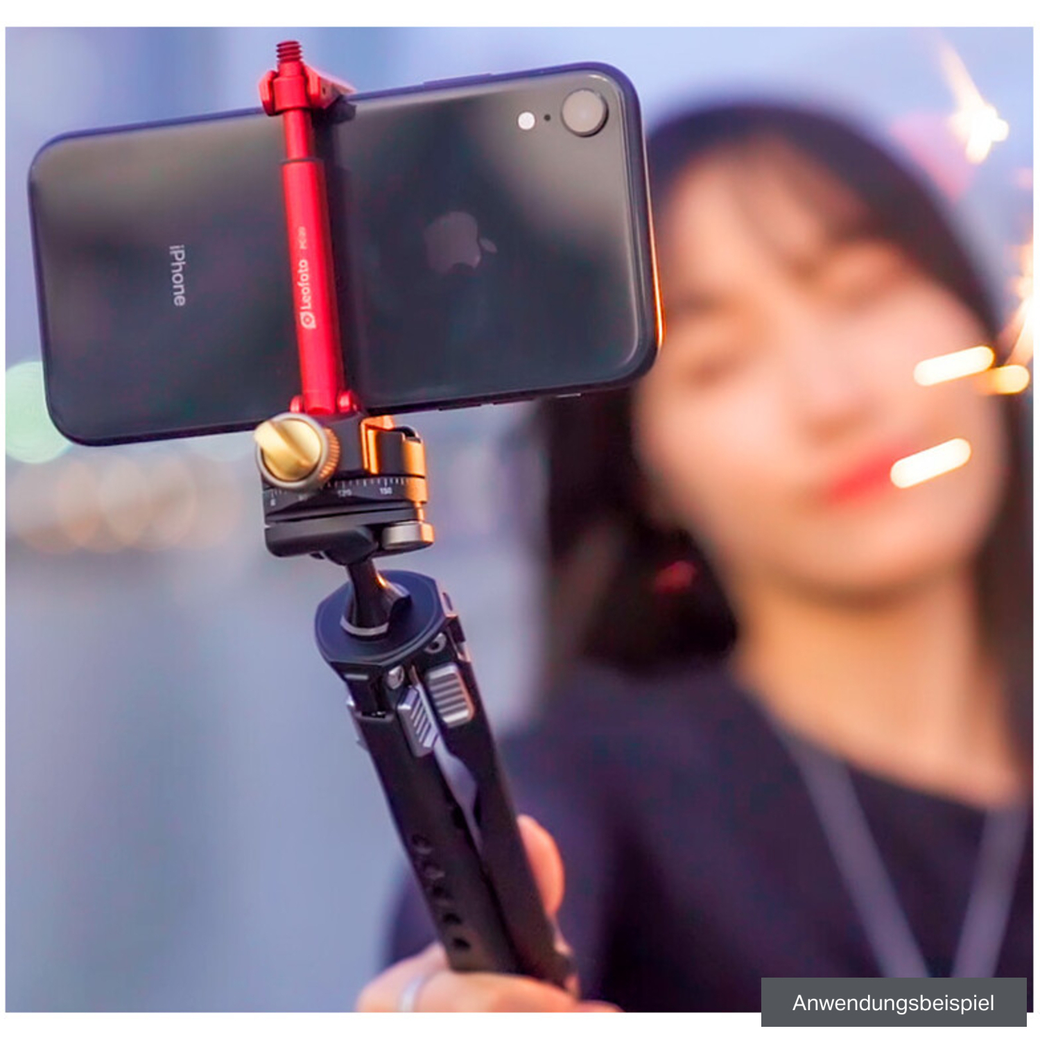 Leofoto Smartphone Halterung PC-20 rot