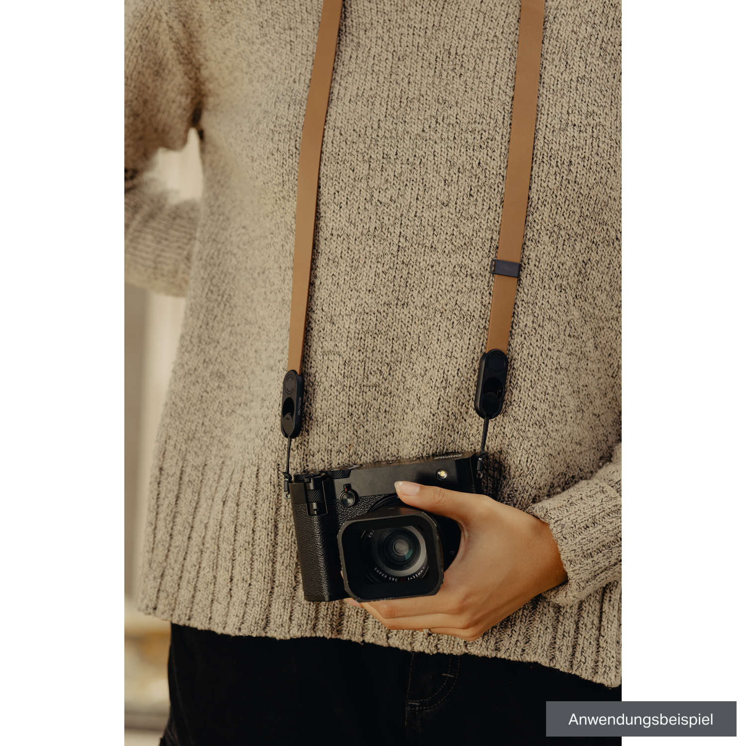 Peak Design Kameragurt Form Leather Standard Tan