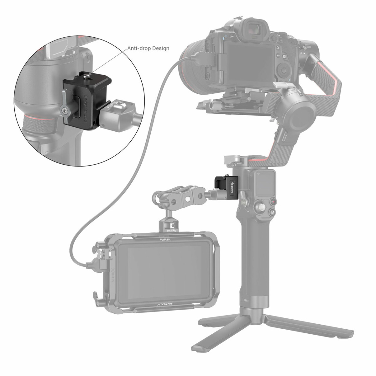 SmallRig 3025 NATO Clamp Accessory Mount für DJI RS 2/RSC 2