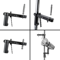 Walimex pro Rollstativ, 223cm, mit 2 Klemmhaltern