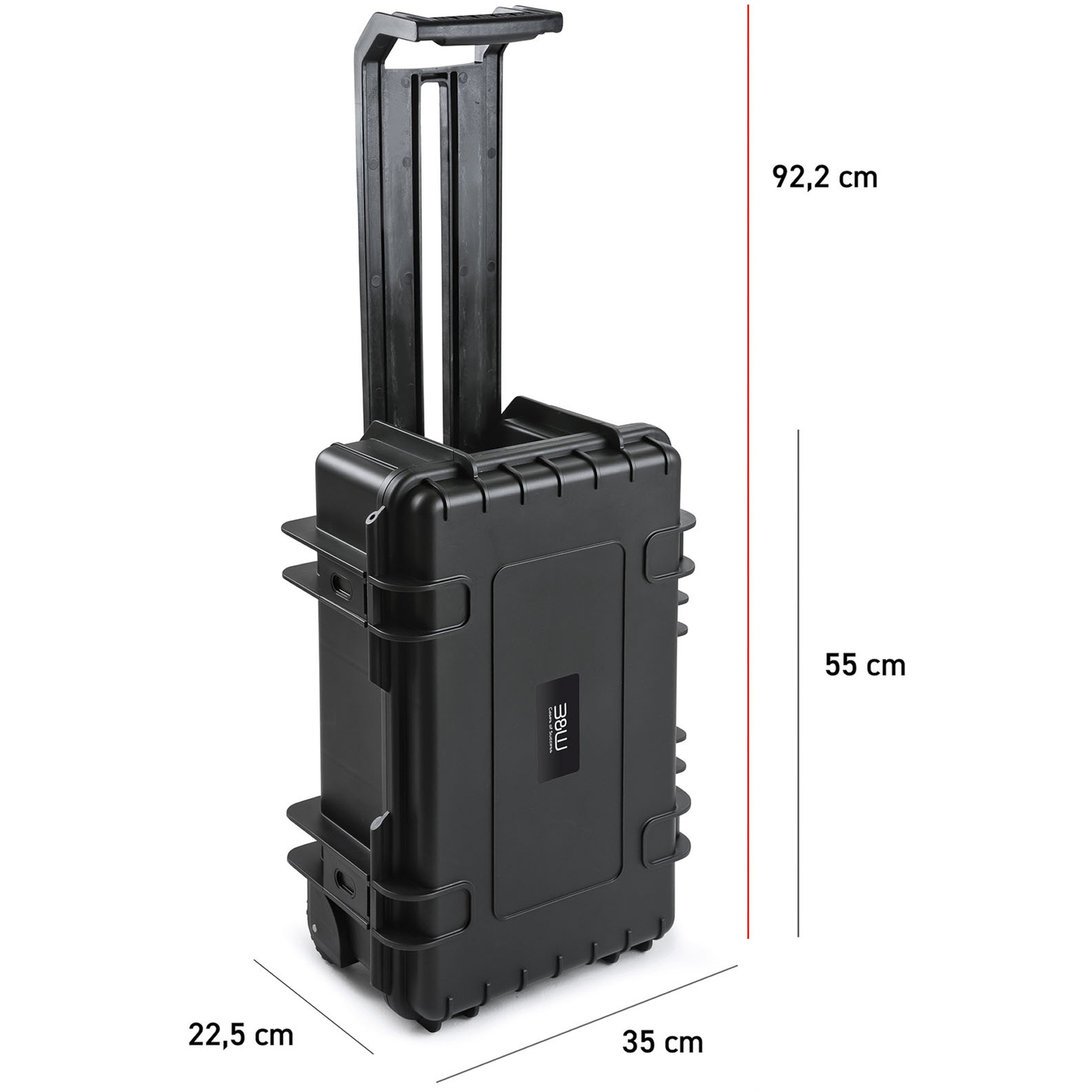 B&W Cases Hartschalenkoffer 6600 mit Divider schwarz