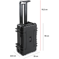 B&W Cases Hartschalenkoffer 6600 mit Divider schwarz