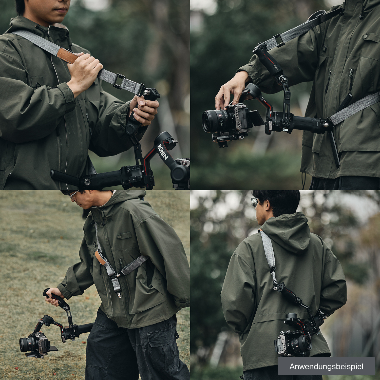 Smallrig Tragegriff mit Schultergurt-Set 4383C für DJI RS 2, 3, 3 Pro, 4, 4 Pro und 5