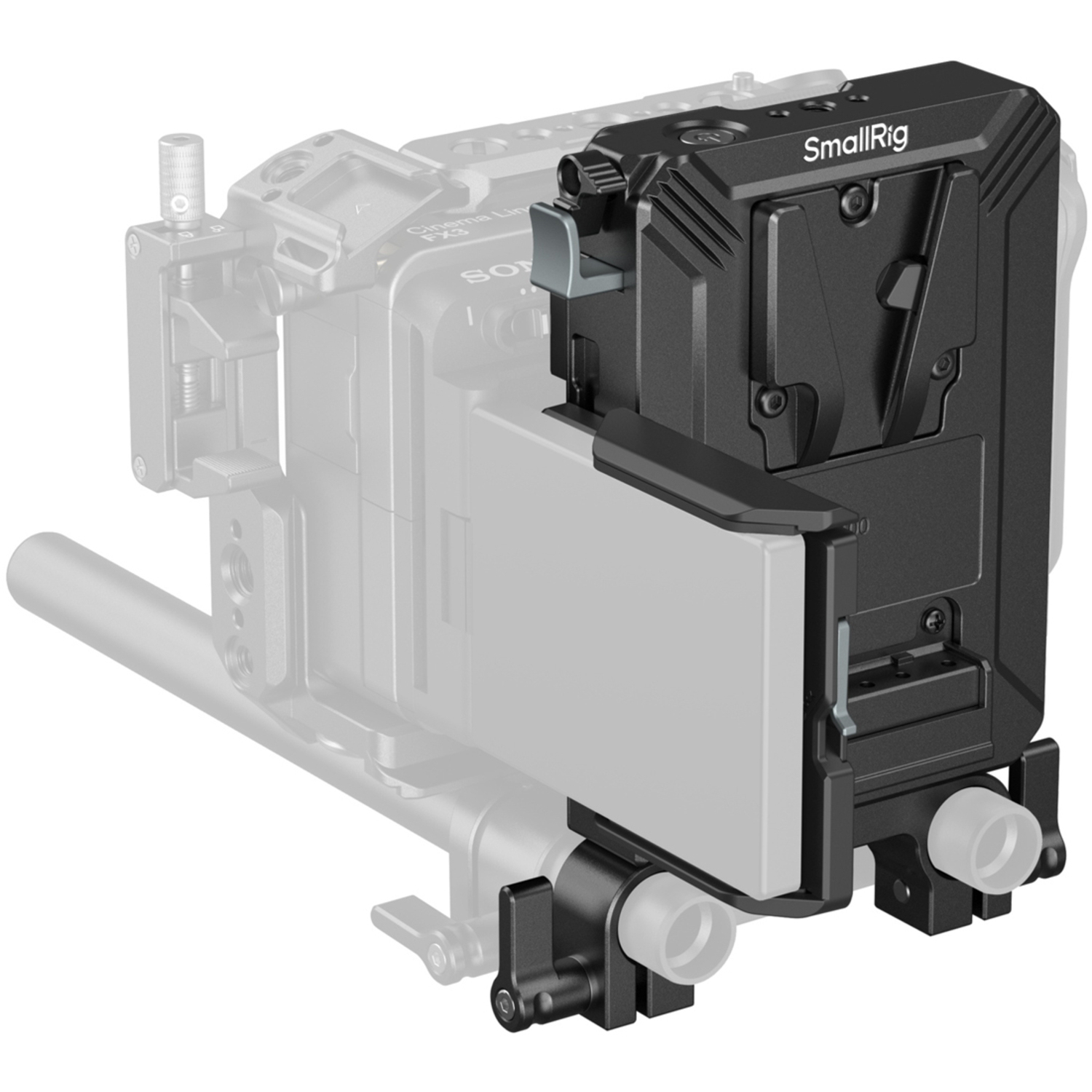 SmallRig V-Mount-Akku-Montageplatte Kit 5226 für 15mm LWS-Rods