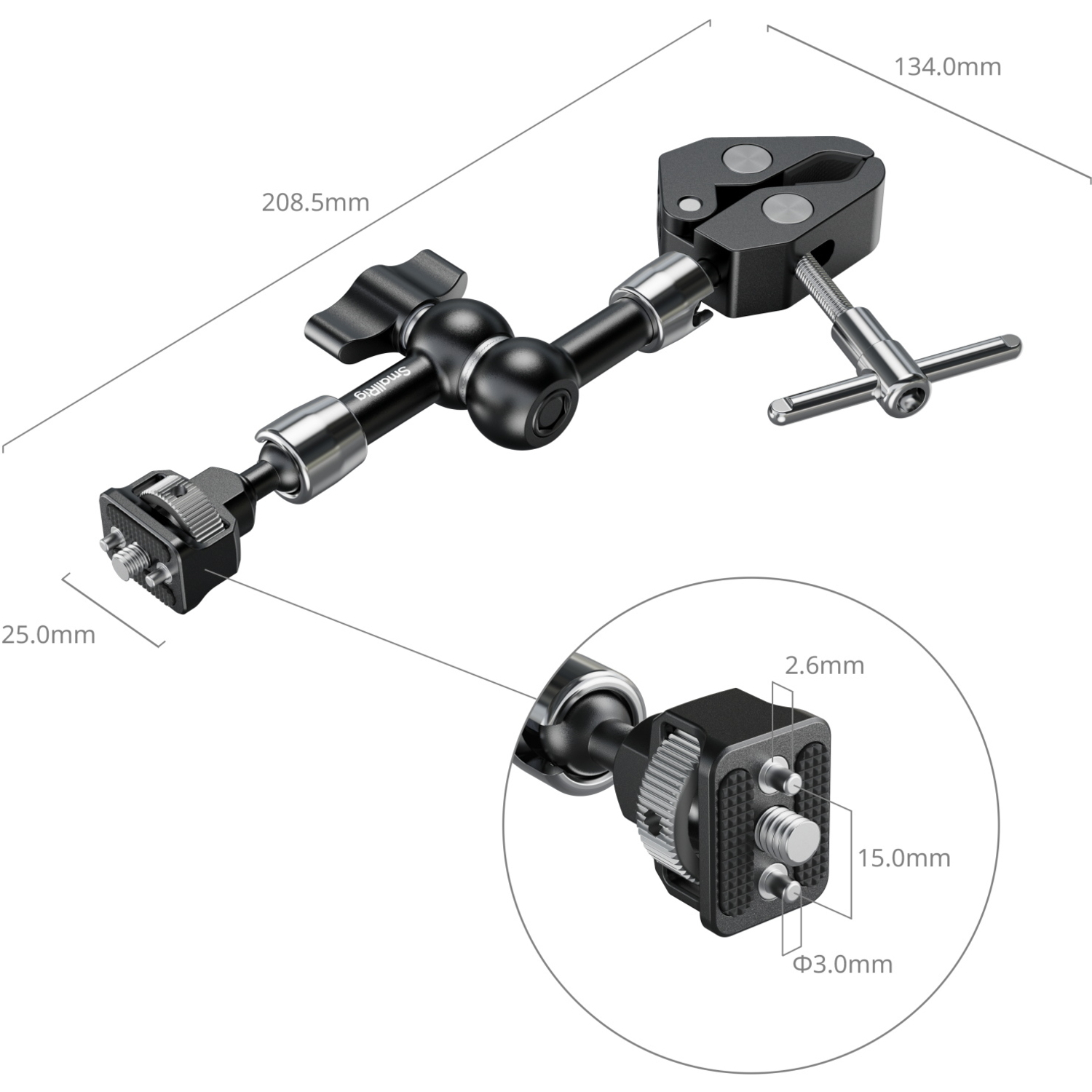 SmallRig Magic Arm 7" mit krabbenförmiger Klemme 5310