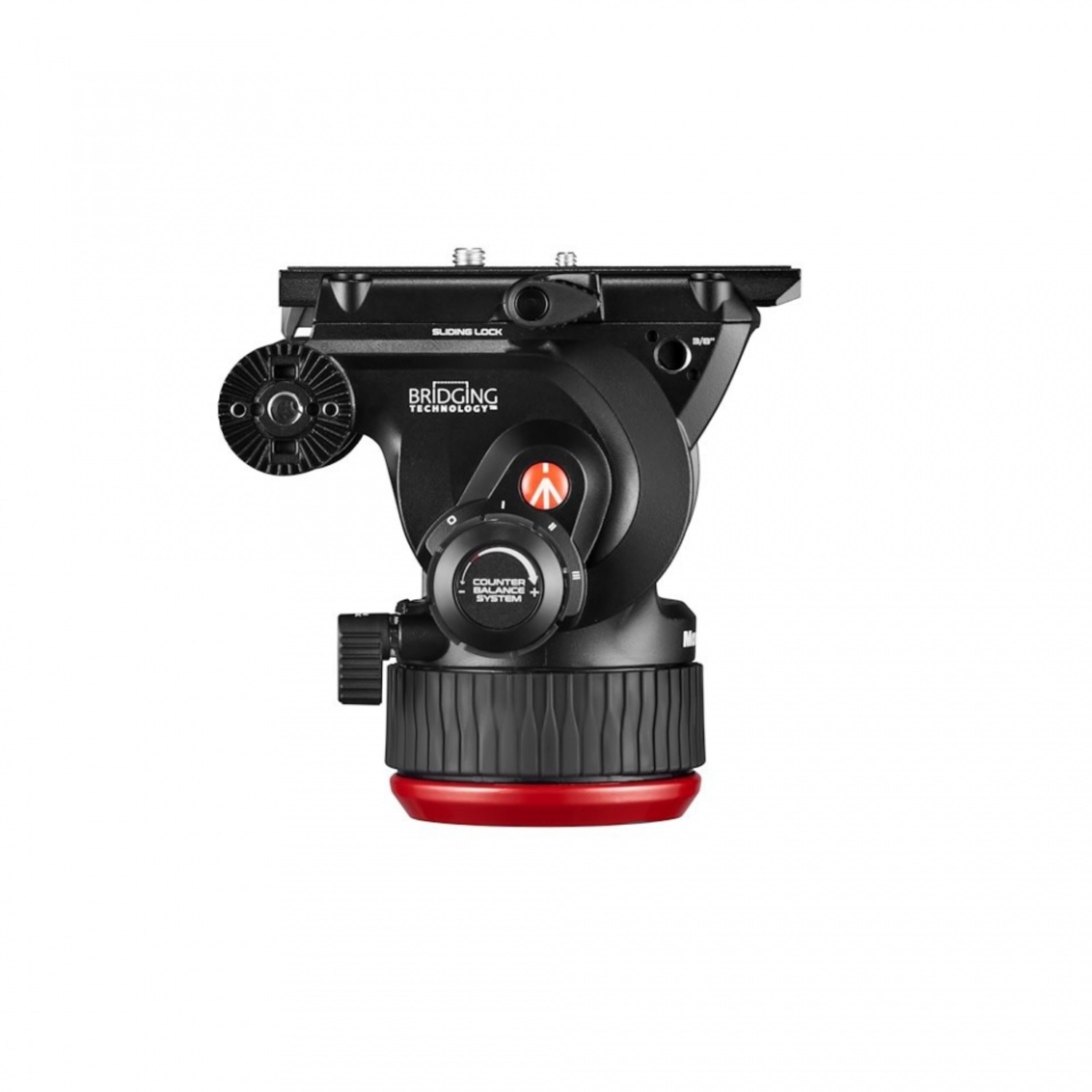 Manfrotto Fluid-Videokopf 504X mit Carbonfaser-Doppelrohrstativ GS