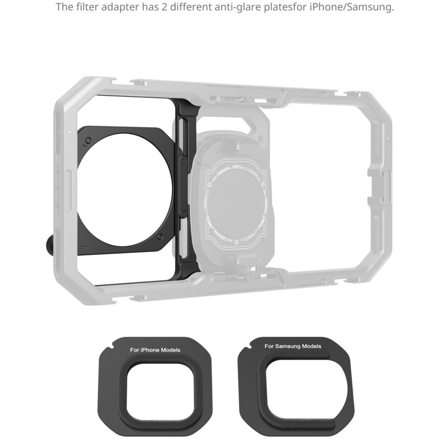 SmallRig Gewindefilteradapter 67mm mit abnehmbaren Sonnenblenden 5277 für Cage 4299B