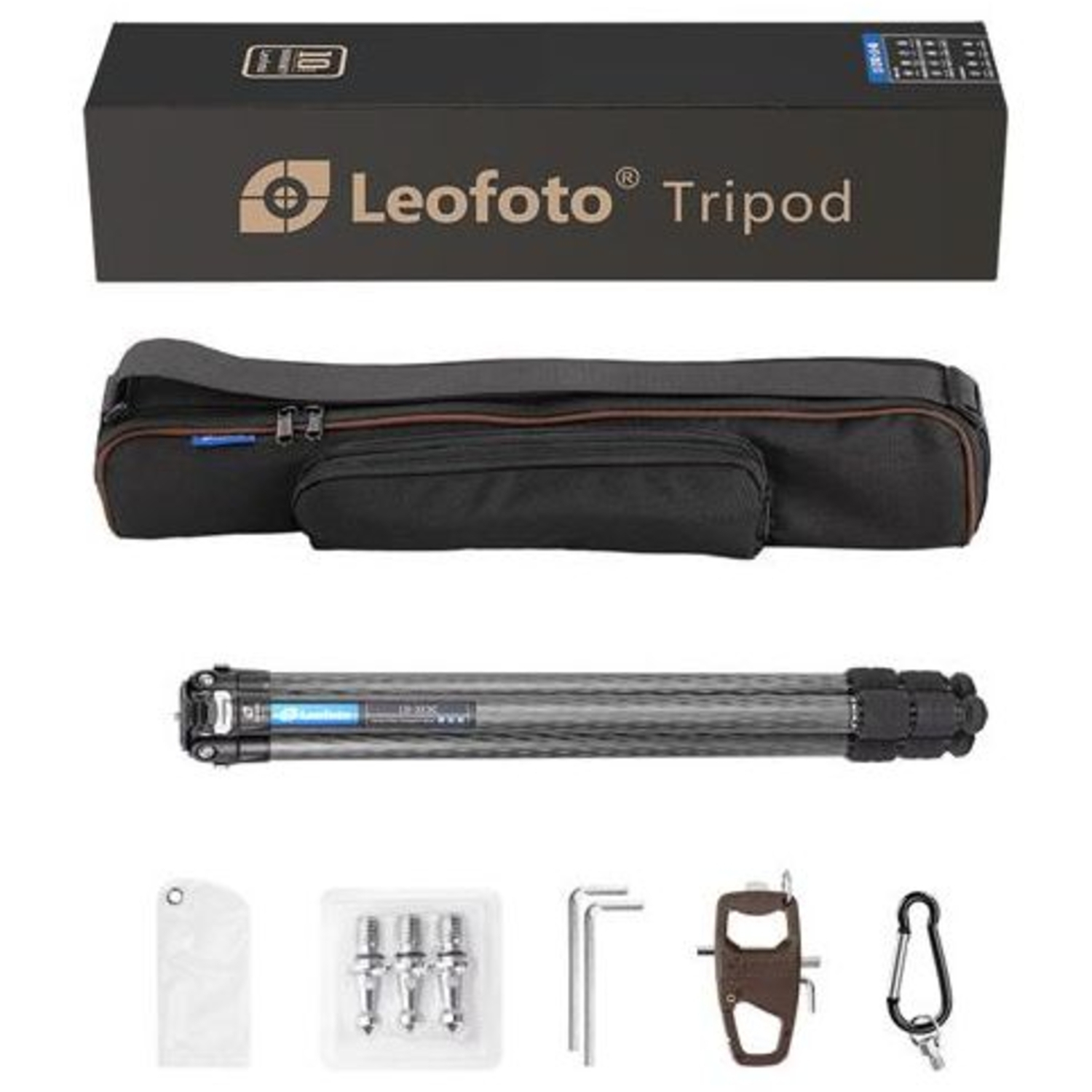 Leofoto LS-323C Carbon-Dreibeinstativ + LH-40 Kugelkopf