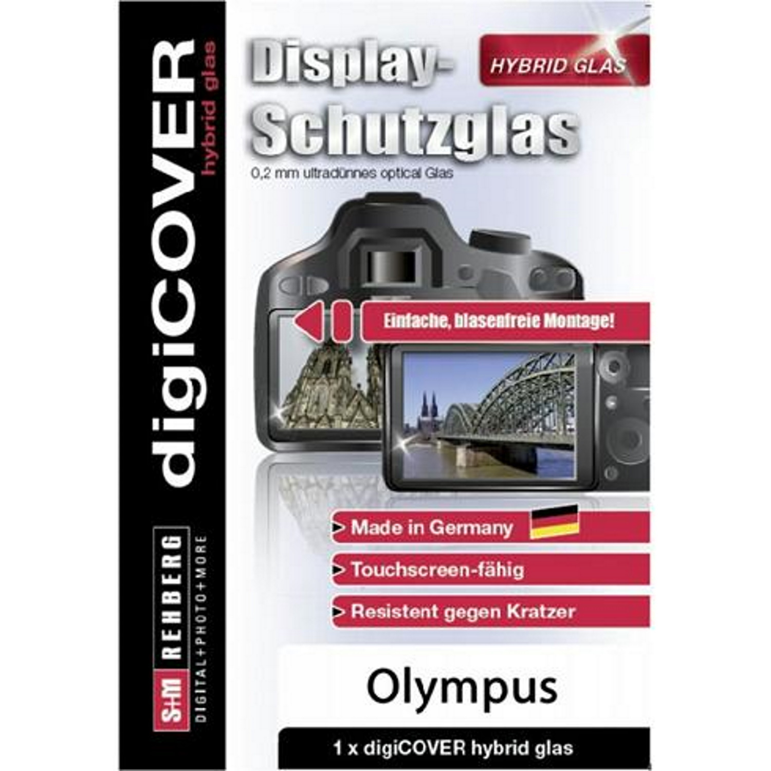 S&M digiCOVER Glas Display-Schutz Hybrid für Olympus OM-1Mark III
