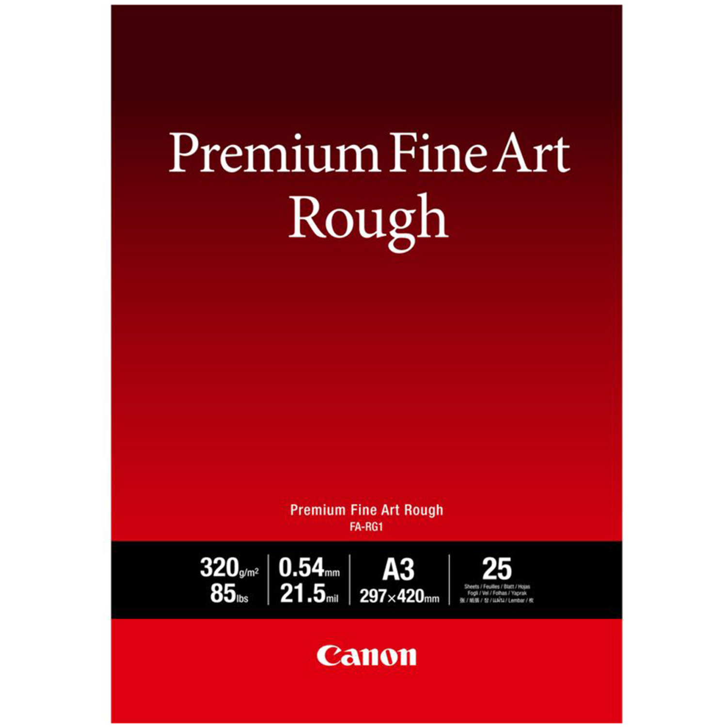 Canon Premium FineArt Rough FA-RG 1 A3 25 Blatt 320g/m²