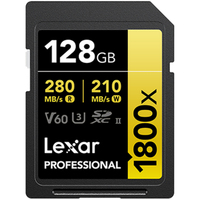 Lexar GOLD Serie 128GB Professional 1800x SDXC UHS-II 2er Pack