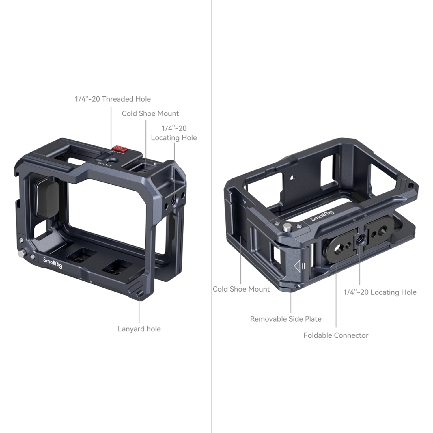 SmallRig Cage 3084C für GoPro HERO13 Black, HERO12 Black, HERO11 Black, HERO10 Black und HERO9 Black