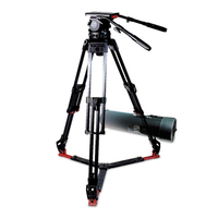 Sachtler SAC2512 System Video 25 Kohlefaser mit Stativkopf, EFP 2 CF-Stativ, Bodenspinne und Abdeckung