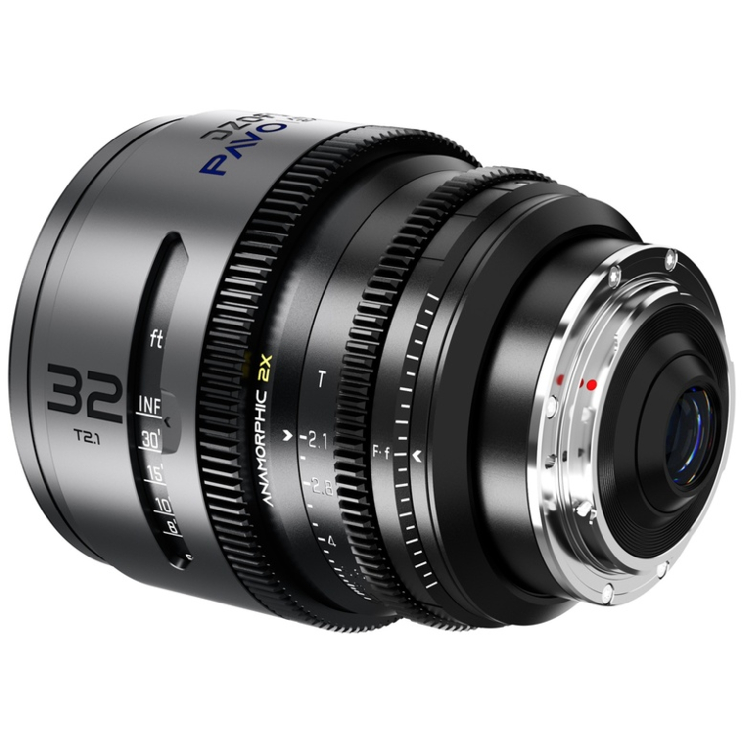 DZOFILM PAVO 2X ANAMORPHIC 6-Lens Kit 28/32/40/55/75/100mm T2.1/T2.4 Blue Coating Metric für PL/EF-Mount