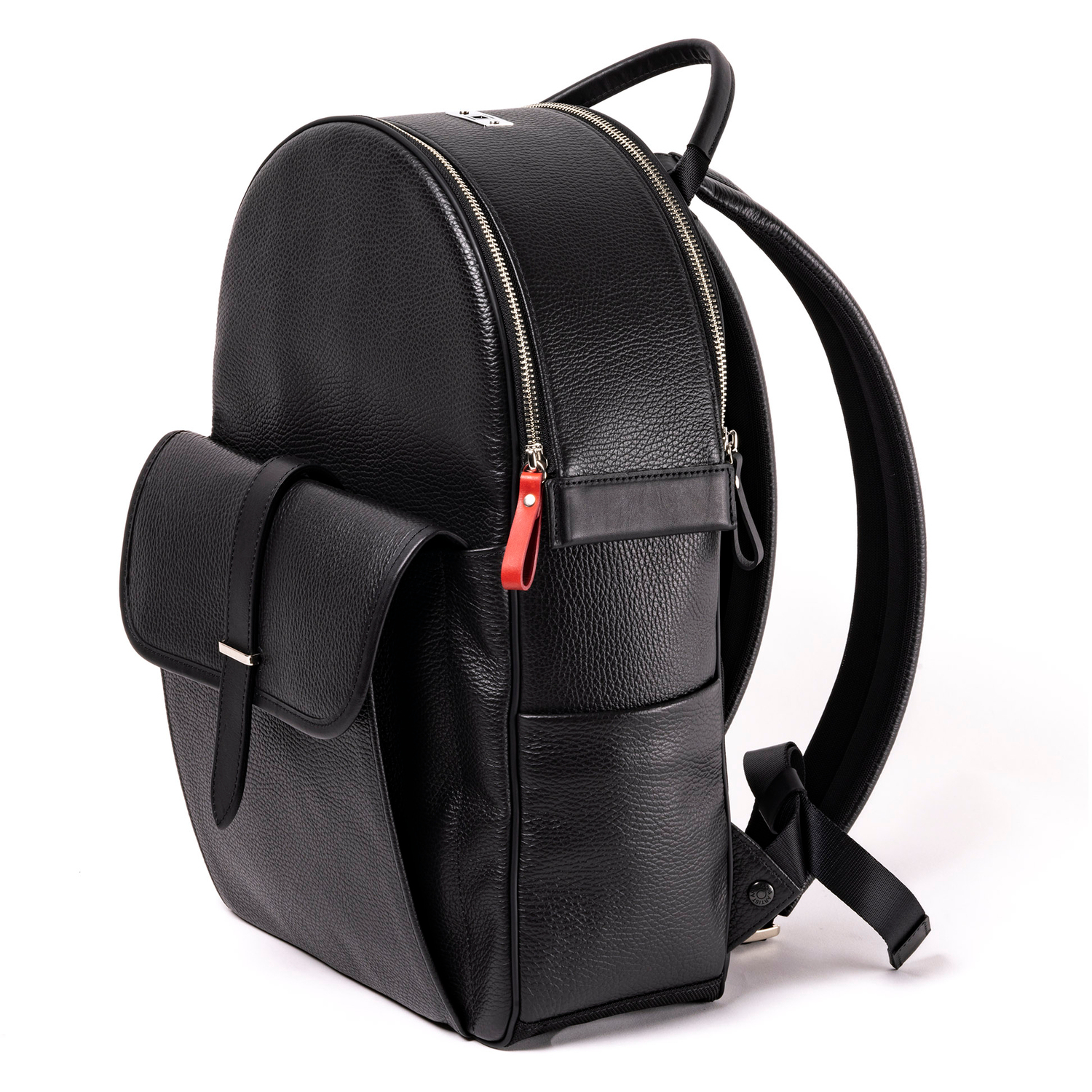 Artisan & Artist ACAM-EX0002 Premium Leder-Rucksack ''TOKYO'' schwarz