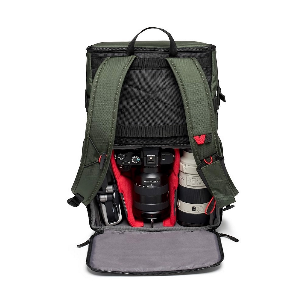 Manfrotto Fotorucksack Street Slim 12L dunkelgrün