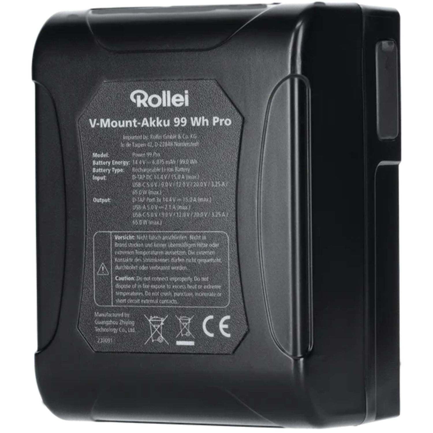 Rollei V-Mount Akku 99Wh Pro Black