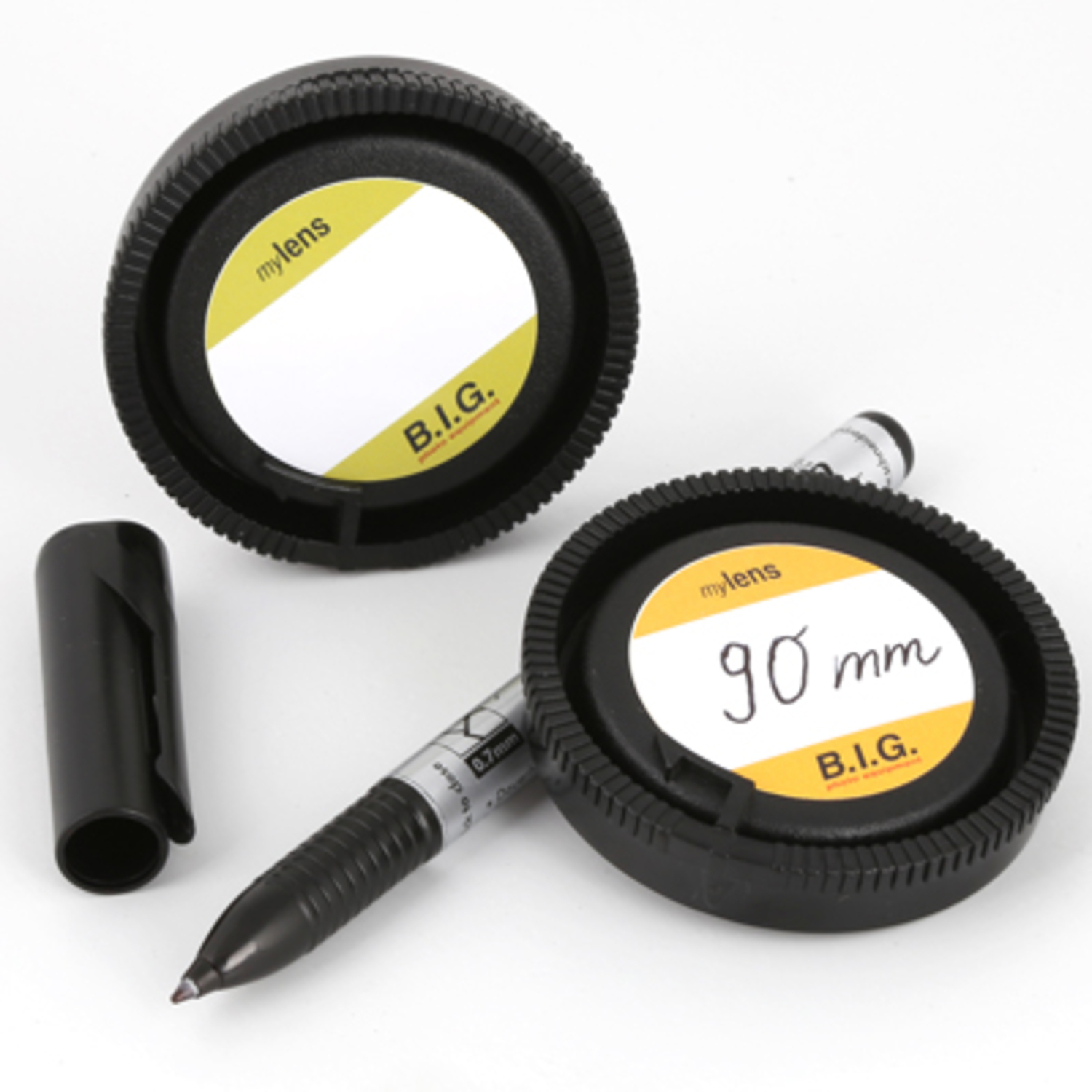 B.I.G. Objektiv-Rückdeckel mylens, 2er-Set Nikon F