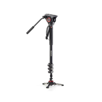 Manfrotto XPRO Videoeinbeinstativ mit MVH500AH und Fluid Base