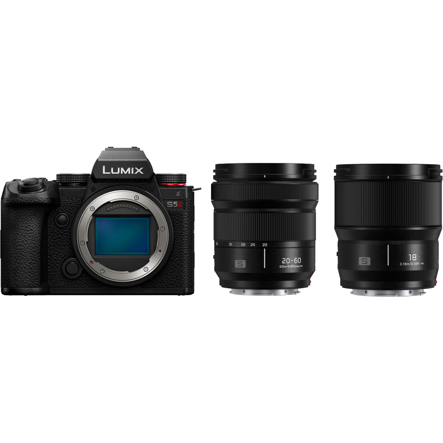 Panasonic LUMIX DC-S5II mit LUMIX S 20-60mm F3.5-5.6 und LUMIX S 18mm F1.8