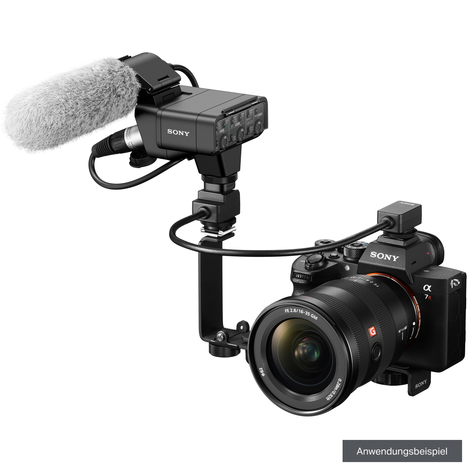 Sony XLR K3 M Adapter-Kit mit Shotgun-Mikrofon