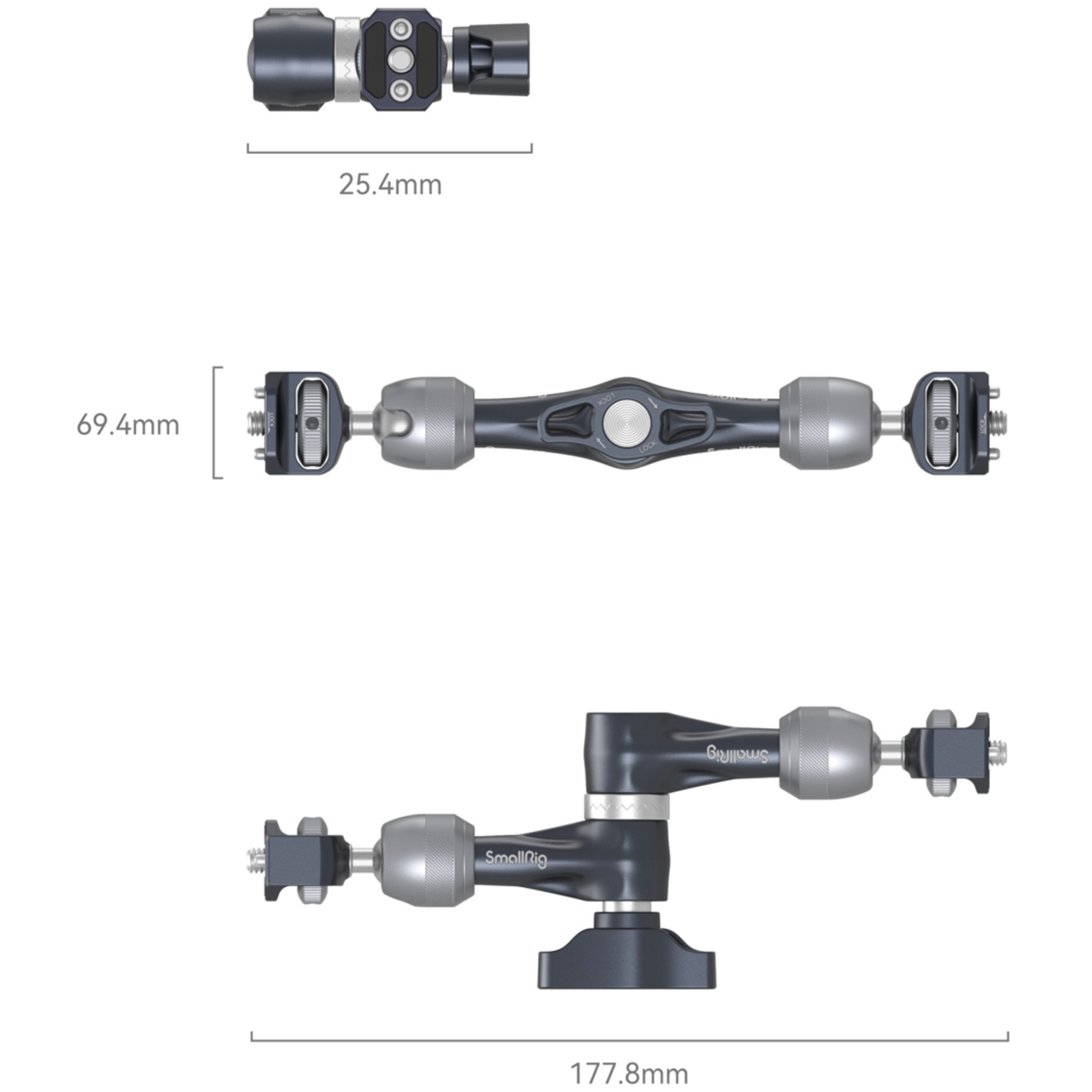 SmallRig Magic Arm mit Rosette Gear 4194 7"
