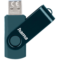 Hama USB-Stick Rotate USB 3.0 64GB petrolblau