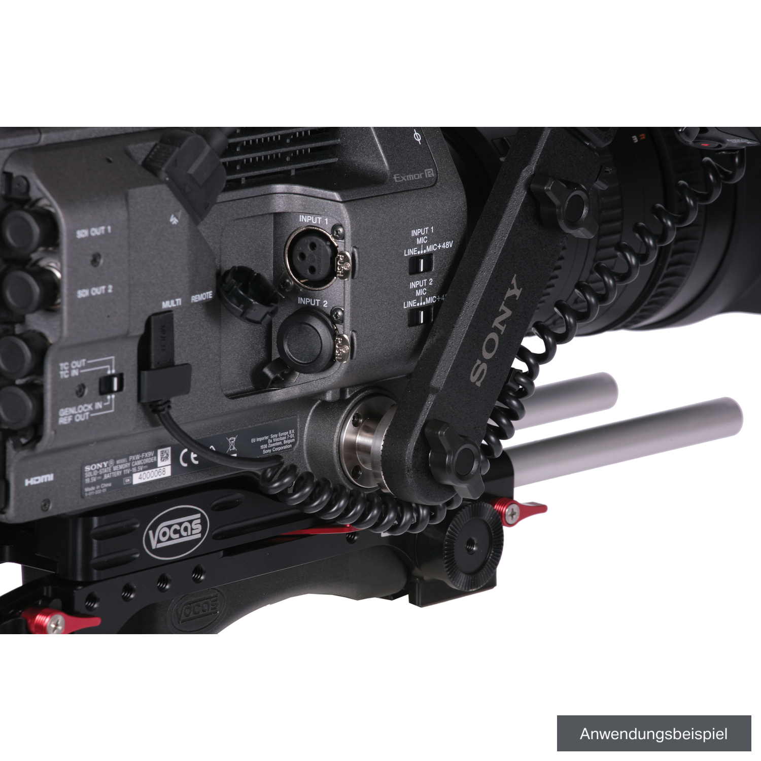 Vocas Body Rosettenadapter für Sony PXW-FS7/FS7 II/FX9