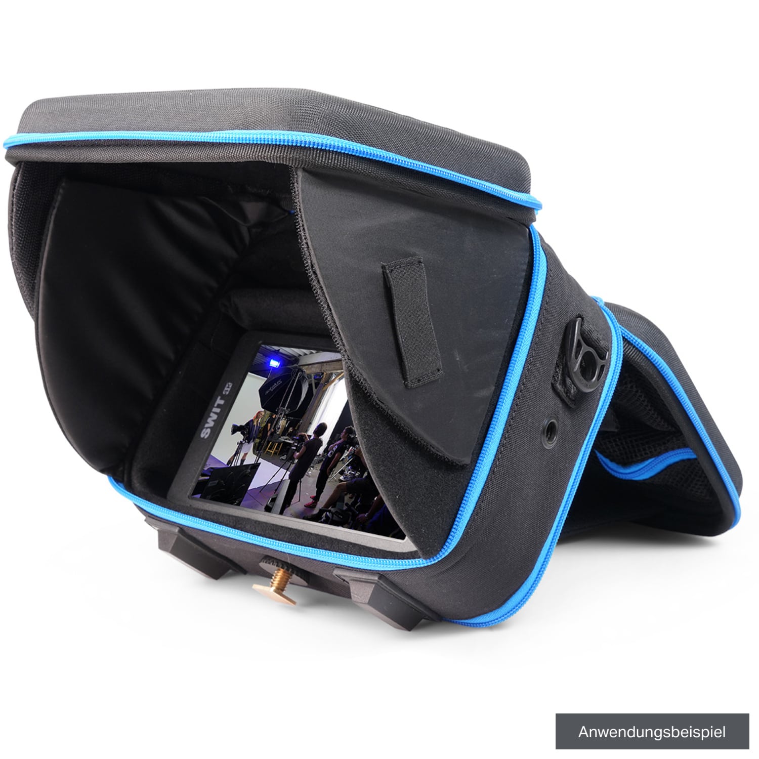Orca OR-142 Hartschalen-Monitortasche mit integrierter Haube für 7 Zoll LCD-Monitore