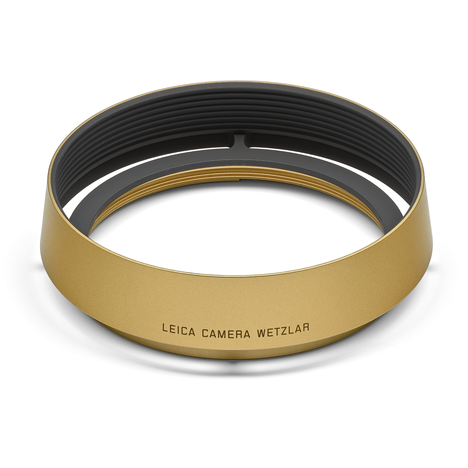 Leica Gegenlichtblende Messing gestrahlt rund für Q Kameras