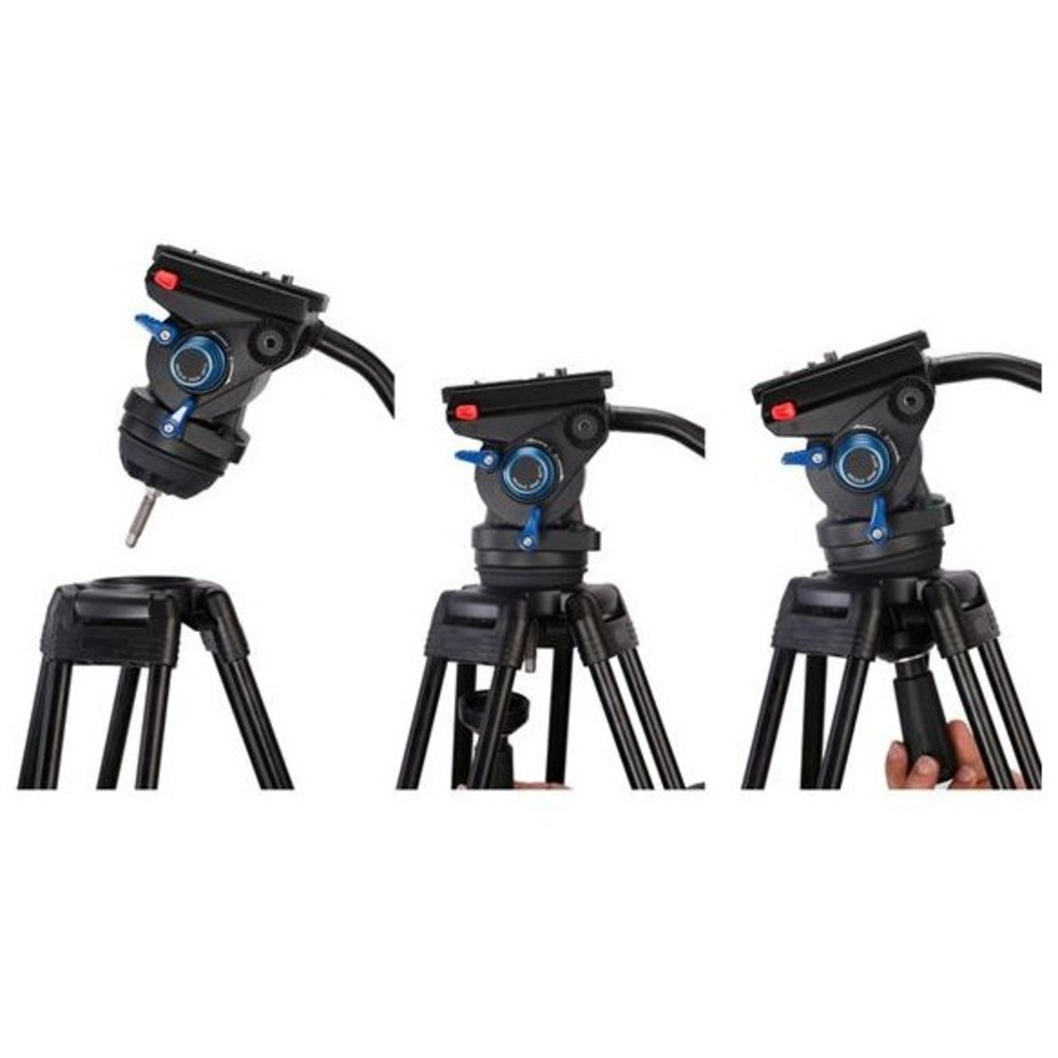 Leofoto LF-75 Aluminiumstativ mit VT-20 Videokopf